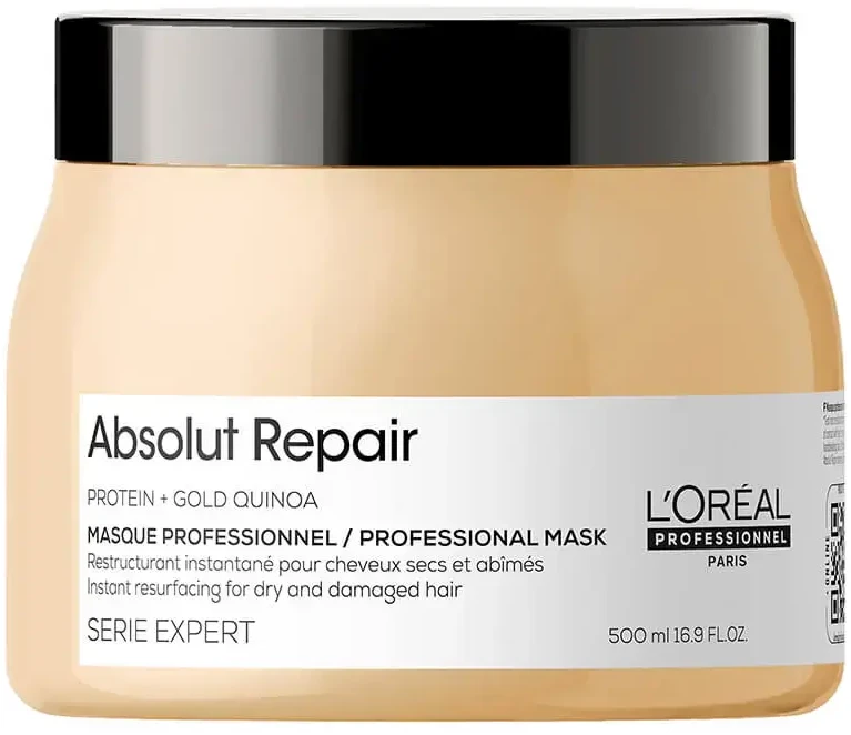 L'Oréal Professionnel Série Expert Absolut Repair Gold Quinoa + Protein Masque plaukų kaukė, 500 ml