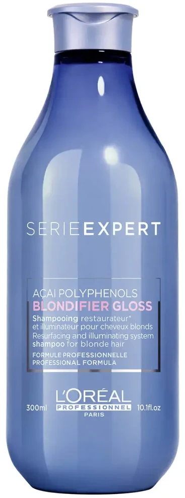 L'Oreal Professionnel Serie Expert Blondifier Gloss Acai Polyphenols Hair Šampūnas šampūnas šviesiems plaukams, 300 ml
