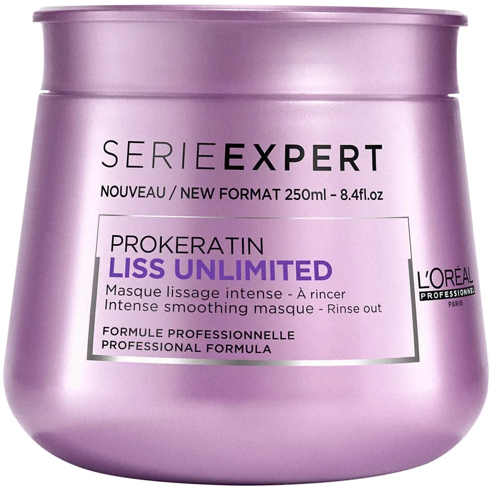 L'Oreal Professionnel Serie Expert Liss Unlimited plaukų kaukė „Kreminis“ glotninimui, 250 ml