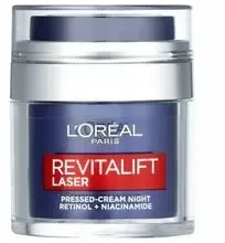 L'Oréal Paris Revitalift lazerinis Pressed-Kreminis Night Night Skin Kreminis moterims, 50 ml