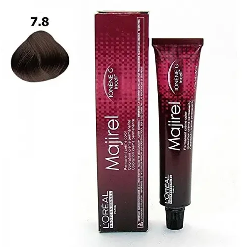 L‘oreal Professionnel Majirel plaukų dažai 50ml - 7.8
