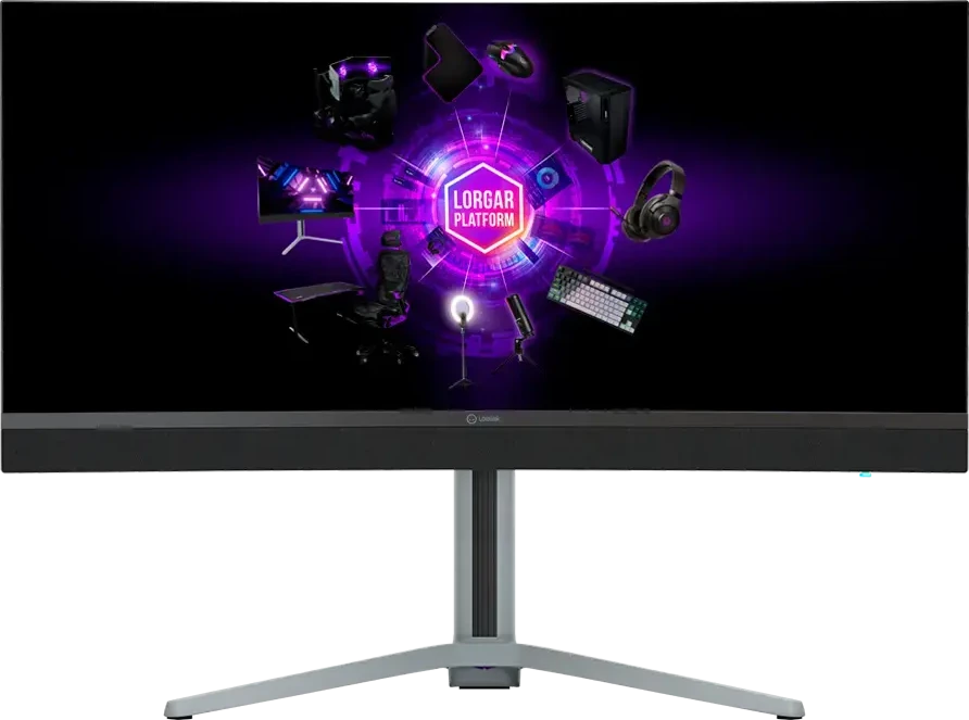 LORGAR Gaming Monitorius Pro 34MP1 34in UWQHD Mini-LED 180Hz Pilkas