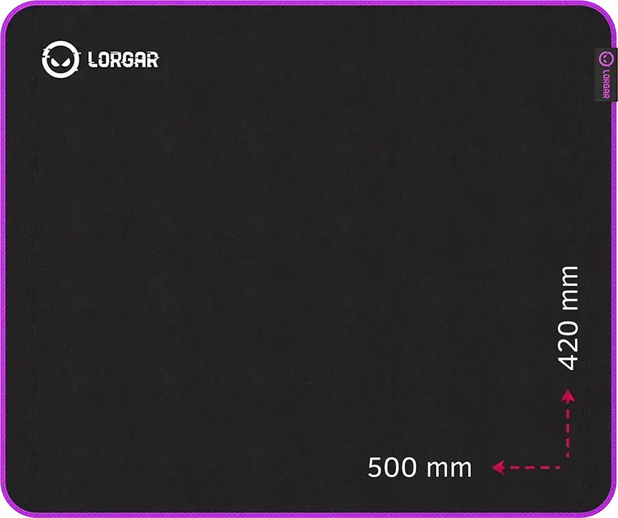 LORGAR Main 315 pelės kilimėlis | 500x420x3mm