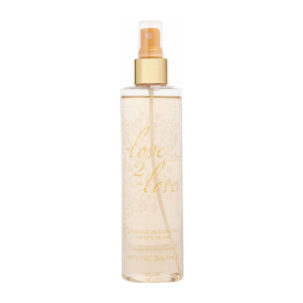 Coty Love 2 Love, Oranžinis Blossom + Baltasis Muskas, kūno purškiklis, moterims, 240 ml