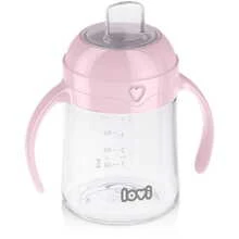 LOVI 35/353 Pirmas puodelis su snapeliu 150ml. rožinis