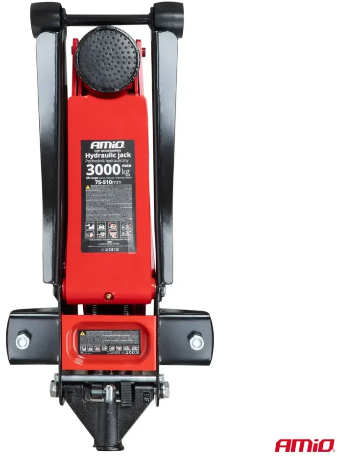 Žemo profilio hidraulinis keltuvas 3000 kg, 75–510 mm, CE, AMIO-04215