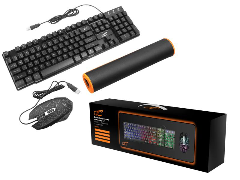 Lamex LTC LXKM203 "3 in 1" žaidimų rinkinys Pelė | Klaviatūra | Padas