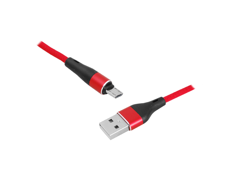 Lamex LTC PS USB - microUSB kabelis 1 m raudonos spalvos pintas kabelis