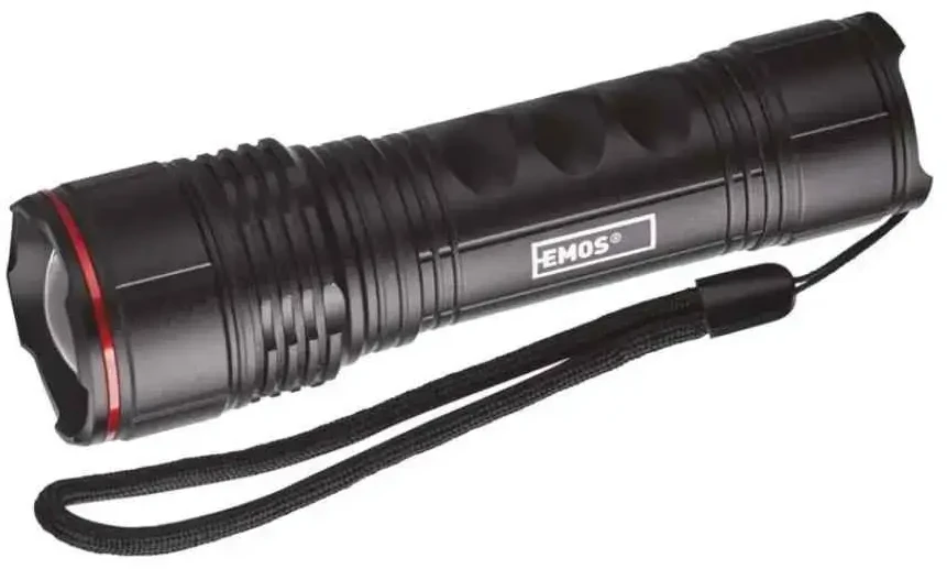 Žibintuvėlis Emos Žibintuvėlis metalo sp. P3114 LED 330lm 3xAAA su zoomem juoda