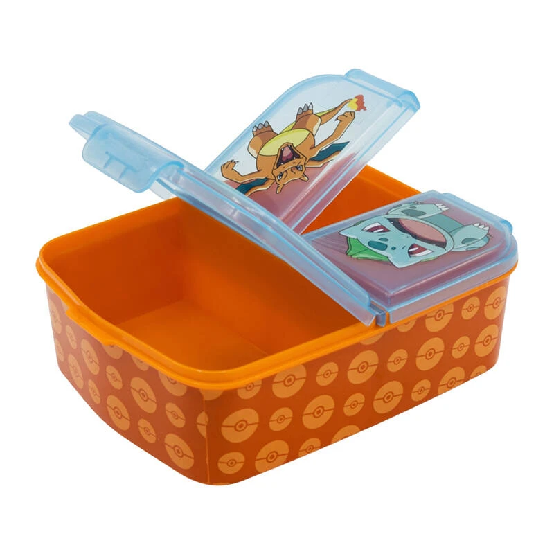 Pietų dėžutė STOR Multi Box Pokemon, Oranžinės spalvos