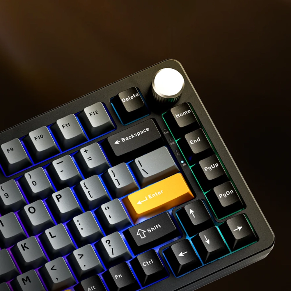 Machenike K600-B82W Belaidė mechaninė su pašvietimu Klaviatūra žaidimams GR Sidabrinis Switch - Juodas