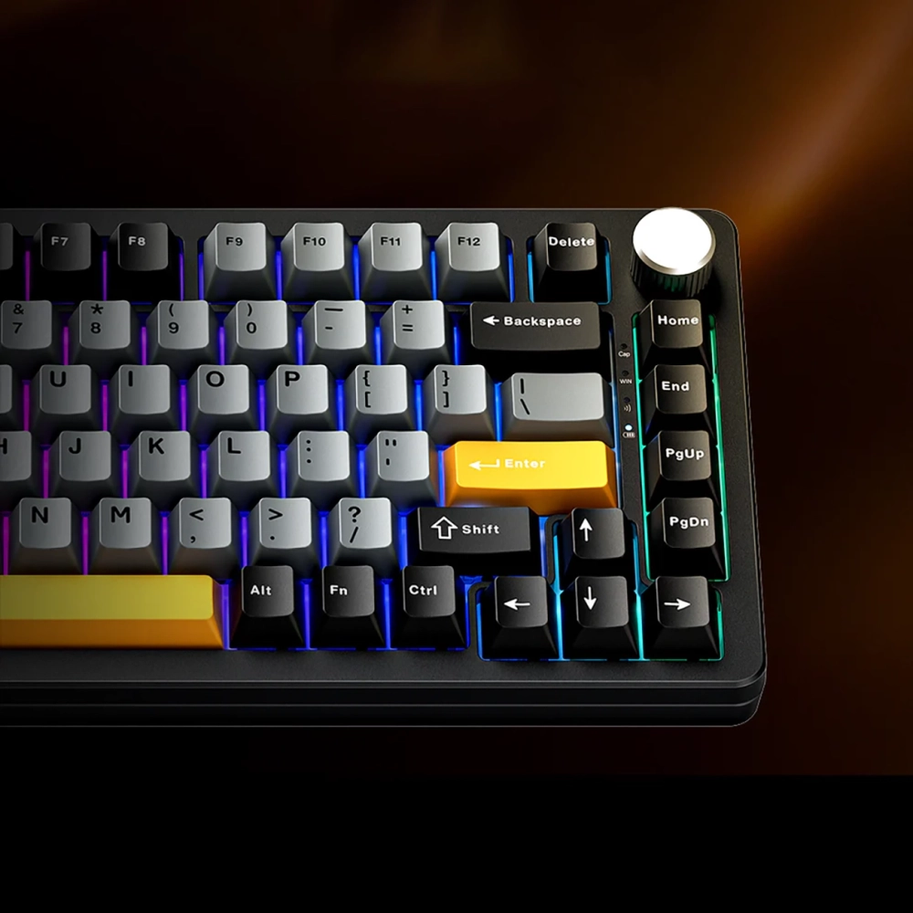 Machenike K600-B82W Belaidė mechaninė su pašvietimu Klaviatūra žaidimams GR Sidabrinis Switch - Juodas