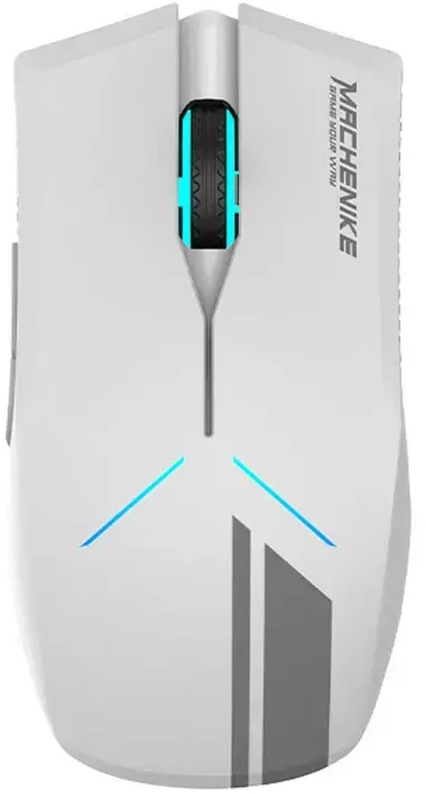 Machenike M721 Belaidė pelė žaidimams 10000 DPI with RGB pašvietimas - Baltas