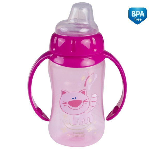 Canpolbabies Canpol Babies treniruočių puodelis 56/512 rožinis