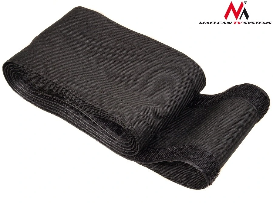 MACLEAN MCTV-677 B Maclean MCTV-677 B Juodas Velcro Kabelis Kojinės Kabelių Organizatorius 2m 105mm