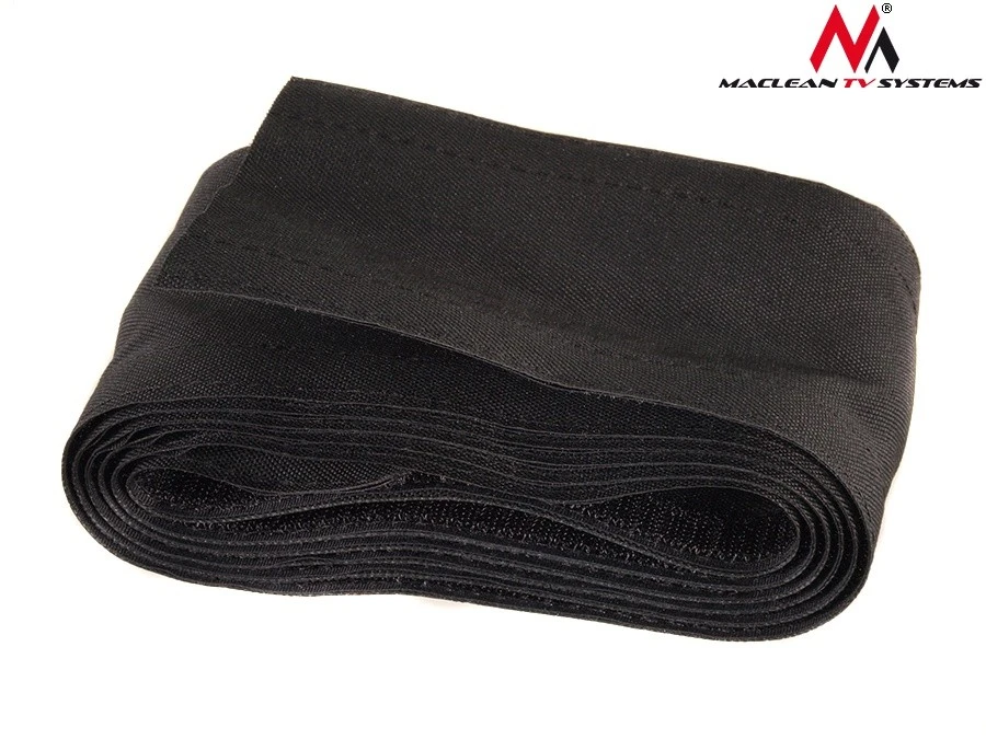 MACLEAN MCTV-677 B Maclean MCTV-677 B Juodas Velcro Kabelis Kojinės Kabelių Organizatorius 2m 105mm