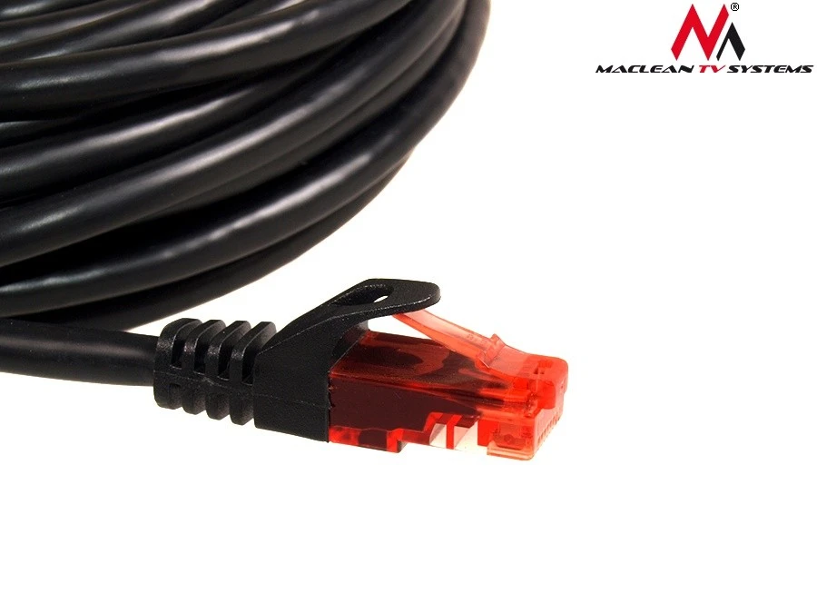 MACLEAN MCTV-742 Maclean MCTV-742 Patchcord UTP cat6 Kabelio kištukas-kištukas 3m juodas