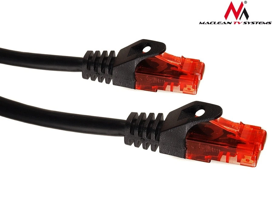 MACLEAN MCTV-742 Maclean MCTV-742 Patchcord UTP cat6 Kabelio kištukas-kištukas 3m juodas