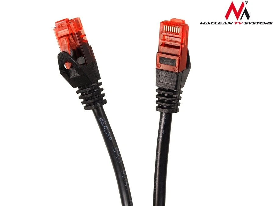 MACLEAN MCTV-742 Maclean MCTV-742 Patchcord UTP cat6 Kabelio kištukas-kištukas 3m juodas