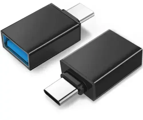 „Maclean“ OTG adapteris, USB A į USB C, juodas, MCE470