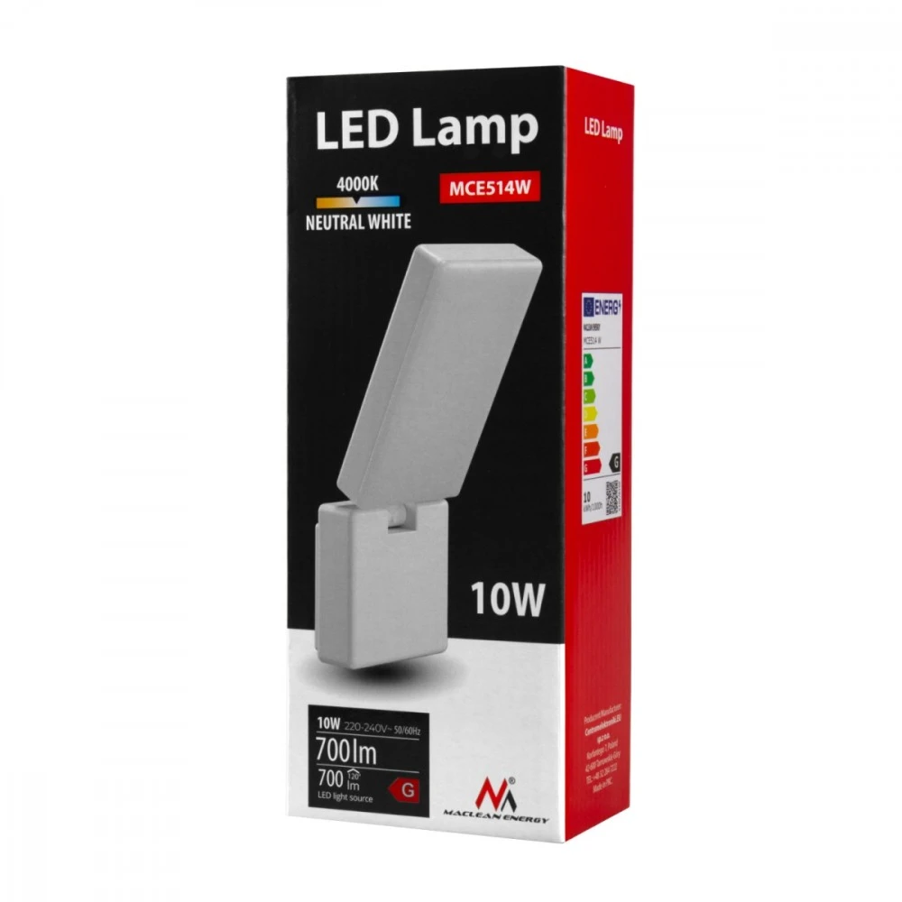 Lampa „Maclean“ LED lempa, balta, 10 W, IP65, 700 lm, neutrali balta (4000 K) MCE514 W