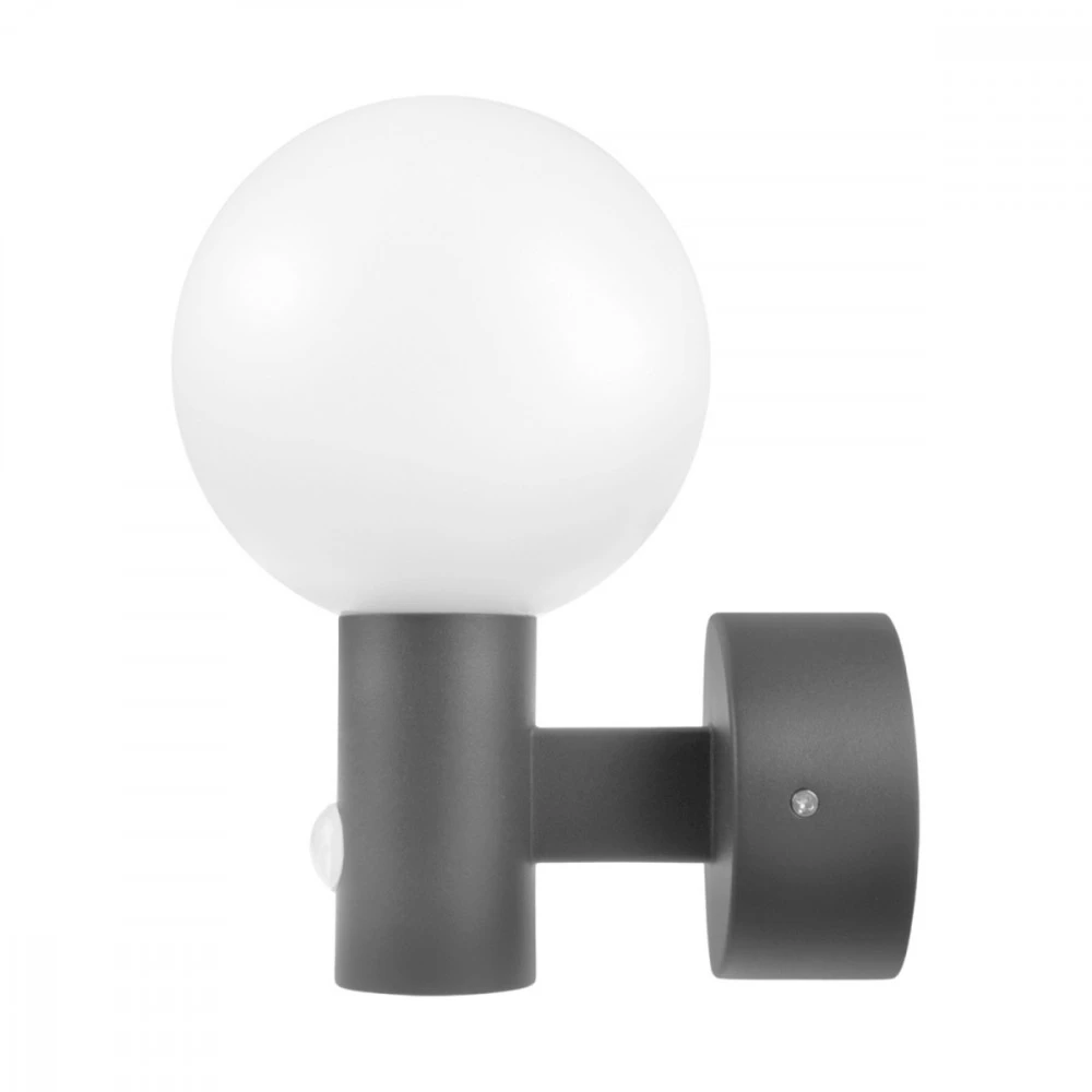 Maclean LED lempa su judesio jutikliu, PIR judesio jutiklis, pilka spalva, 15W, IP65, 1600lm, neutrali balta spalva (4000K) MCE5