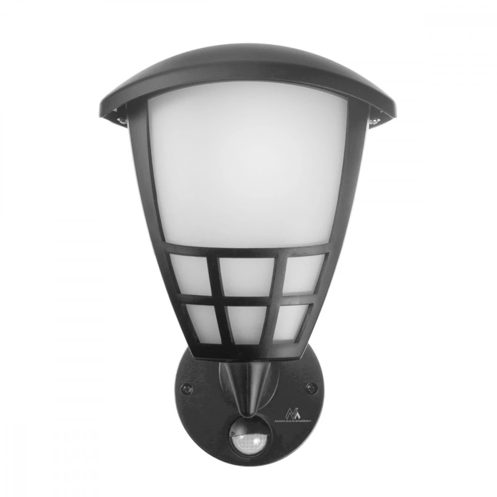 Kinkiet Sieninis šviestuvas 1xE27 su „Maclean“ jutikliu, infraraudonųjų spindulių jutikliu, maks. apkrova 60 W, IP65, pilkas, MCE518 GR