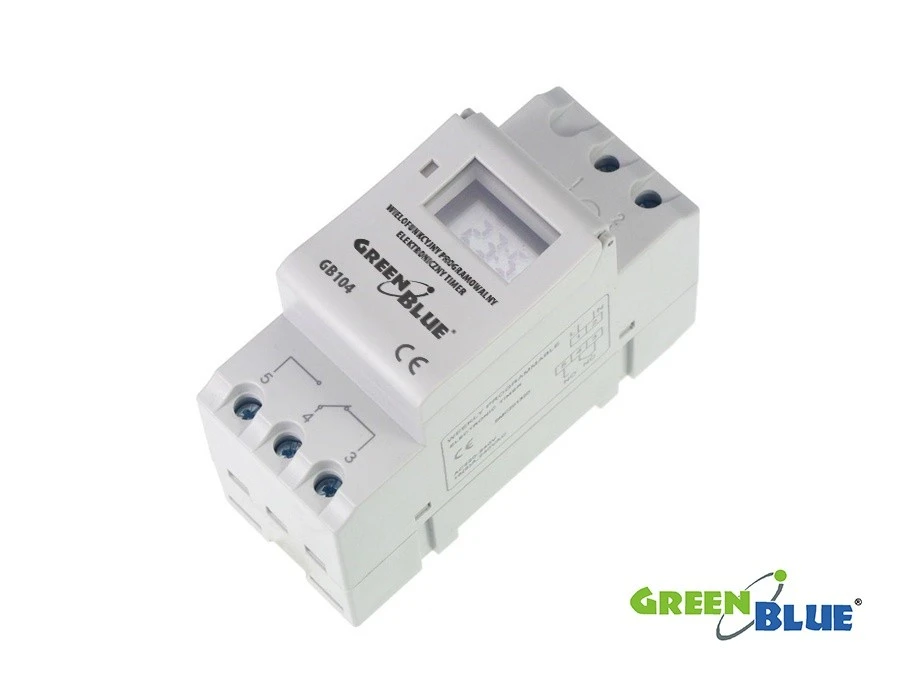 GreenBlue PROGRAMUOJAMAS ELEKTRONINIS LAIKO JUNGIKLIS GB-104
