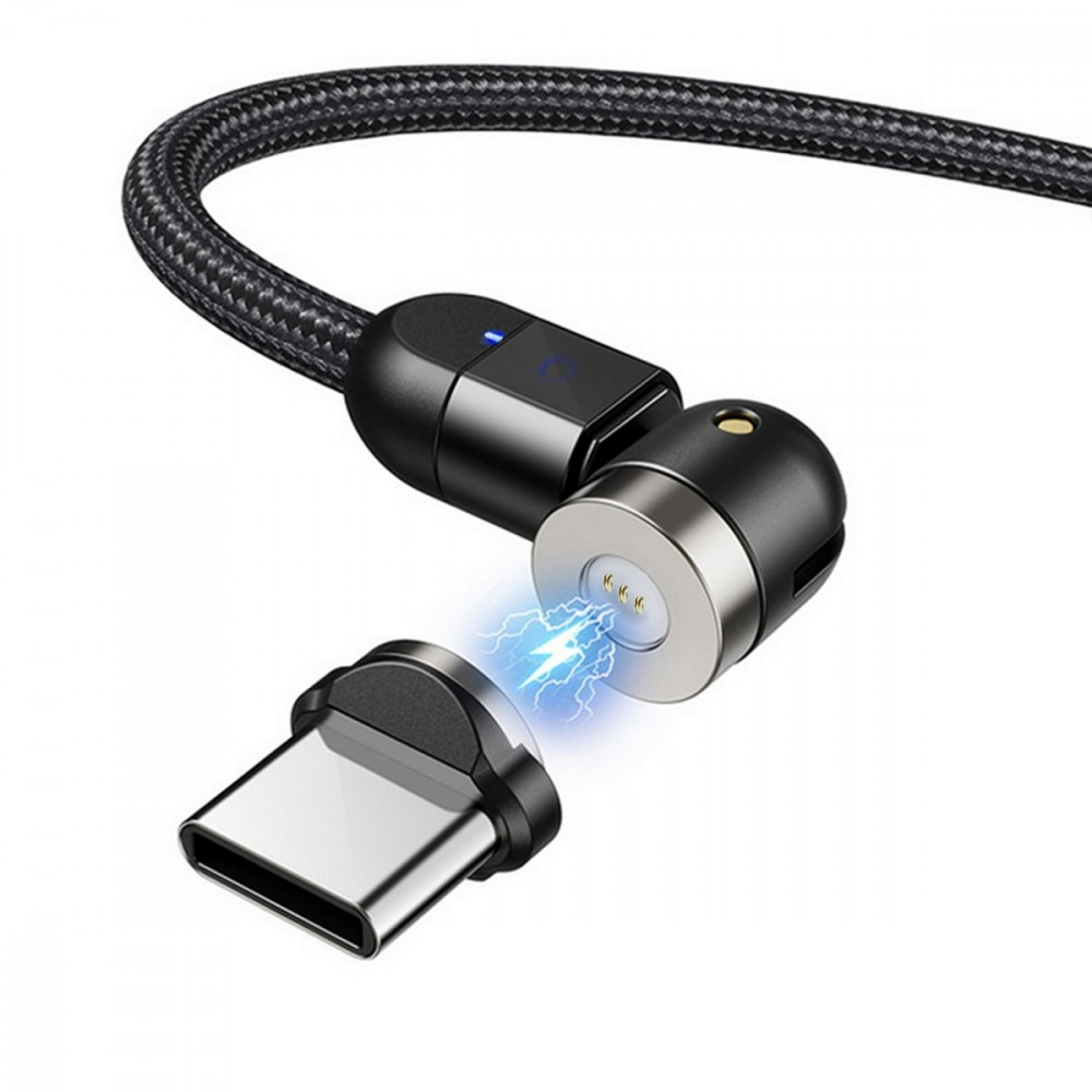 USB kabelis Maclean USB-A - USB-C 2 m Juodas (MCE475)