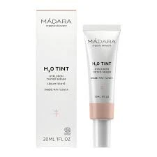 Madara H2O Tint Tinted Hyaluronic Serum atspalvį suteikiantis veido serumas, atspalvis: 1 May Flower, 30 ml