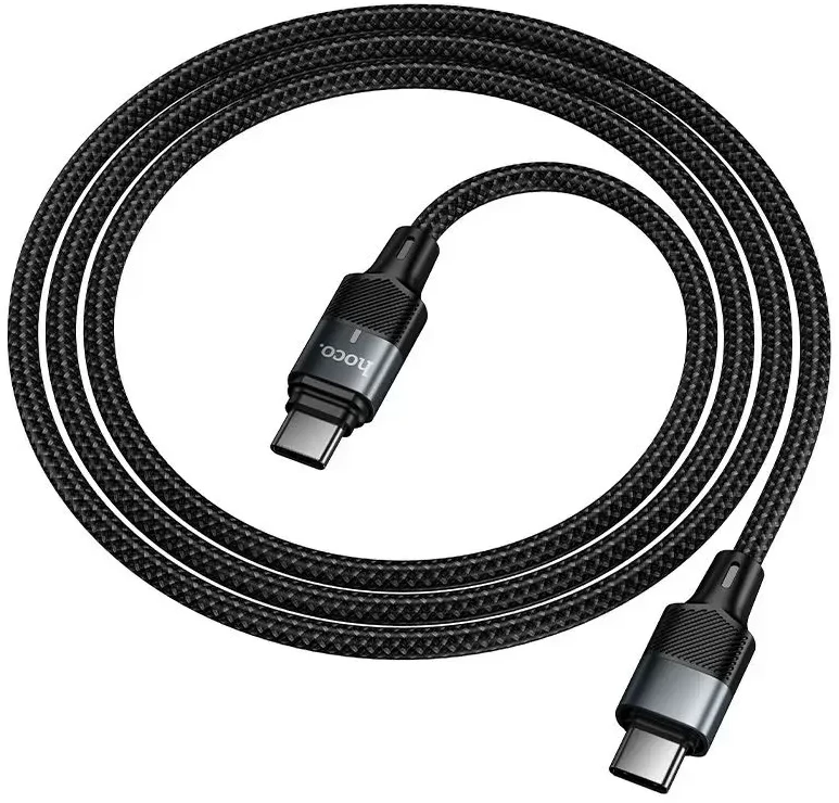 Magnetinis kabelis USB C į USB C Hoco QC3.0 PD 5A 240W 1,2 m U159 juodas