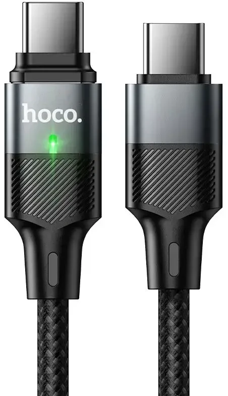 Magnetinis kabelis USB C į USB C Hoco QC3.0 PD 5A 240W 1,2 m U159 juodas