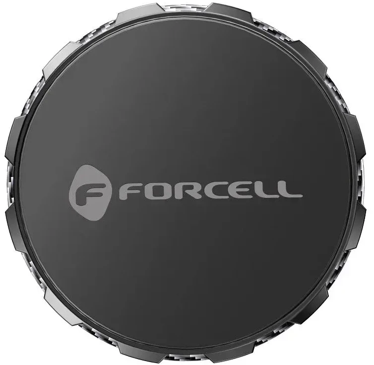 Magnetinis automobilio telefono laikiklis Forcell F-Grip MagFlex priekiniam stiklui / prietaisų skydeliui / ventiliacijos angai juodas