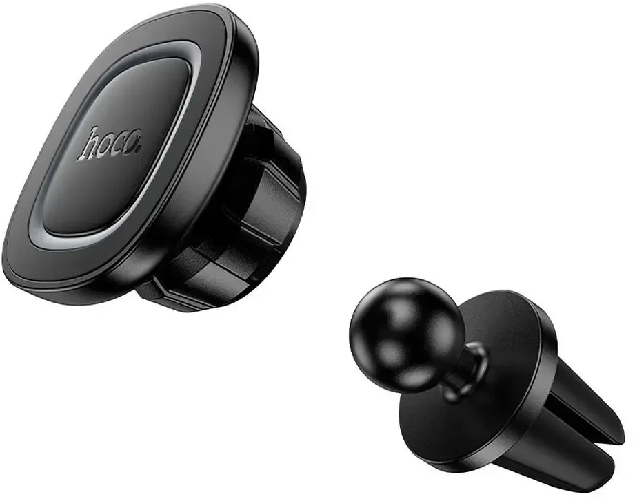 Magnetic car phone holder Hoco air vent H72 juodas and pilka