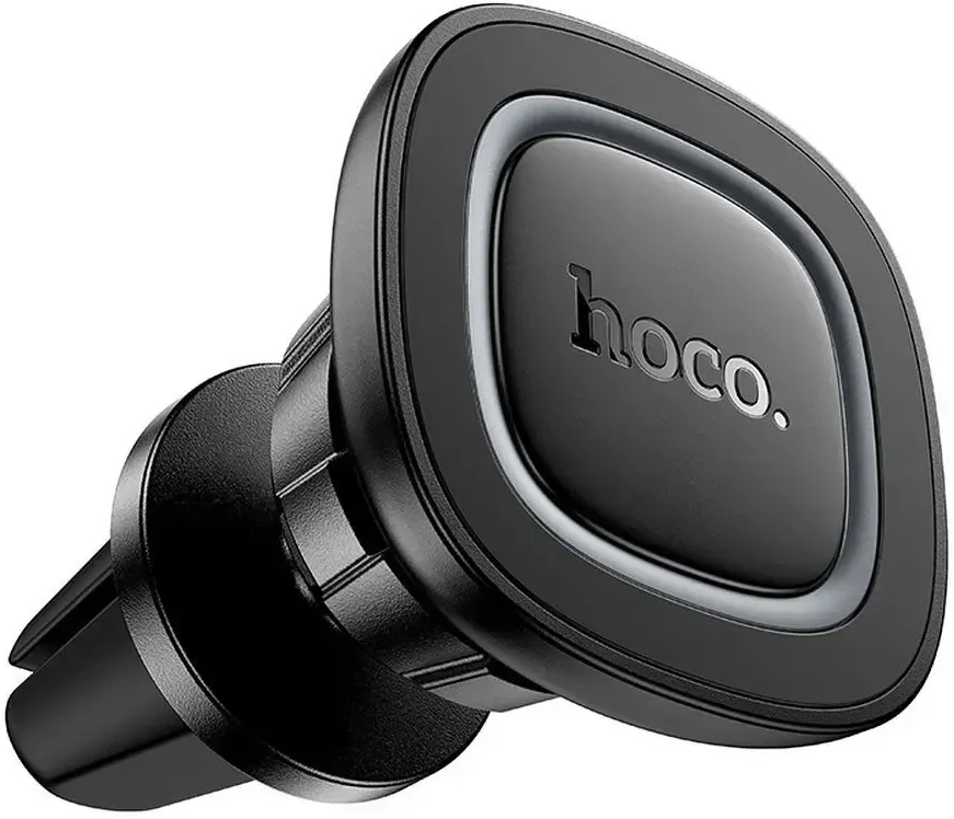 Magnetic car phone holder Hoco air vent H72 juodas and pilka