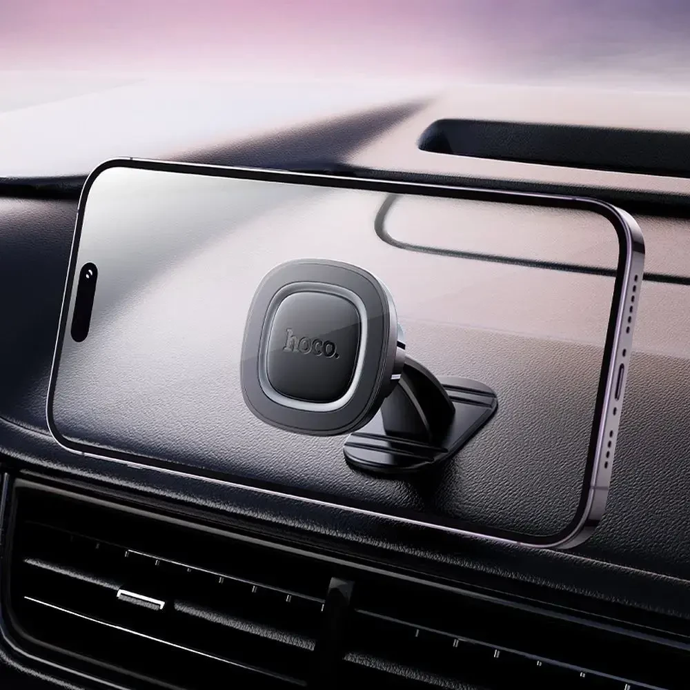 Magnetinis automobilio telefono laikiklis Hoco dashboard H73 juodas ir pilkas