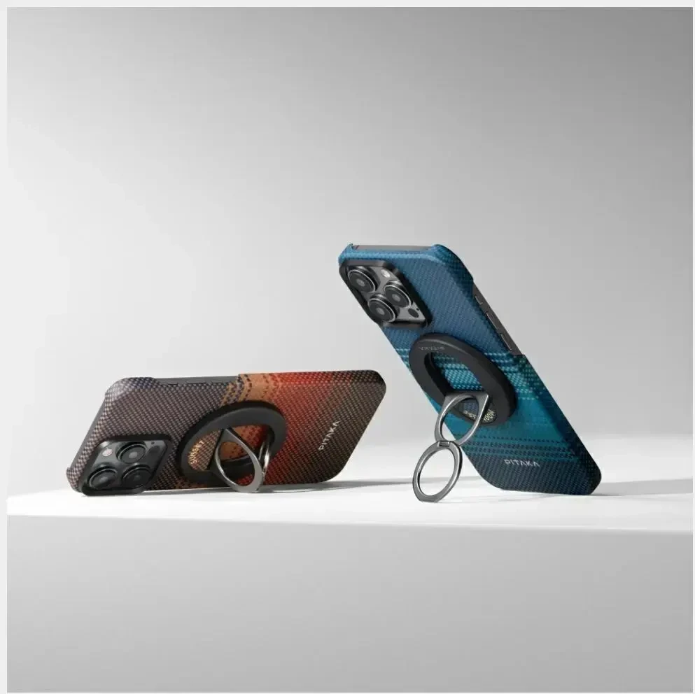 Magnetinis laikiklis PITAKA MagEZ Grip 3 MagSafe telefonui, skirtas mėnulio pakilimui