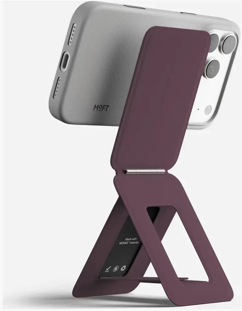 Magnetyczny portfel i stojak na telefon Moft Snap-on Invisible Movas Tripod MagSafe blackberry