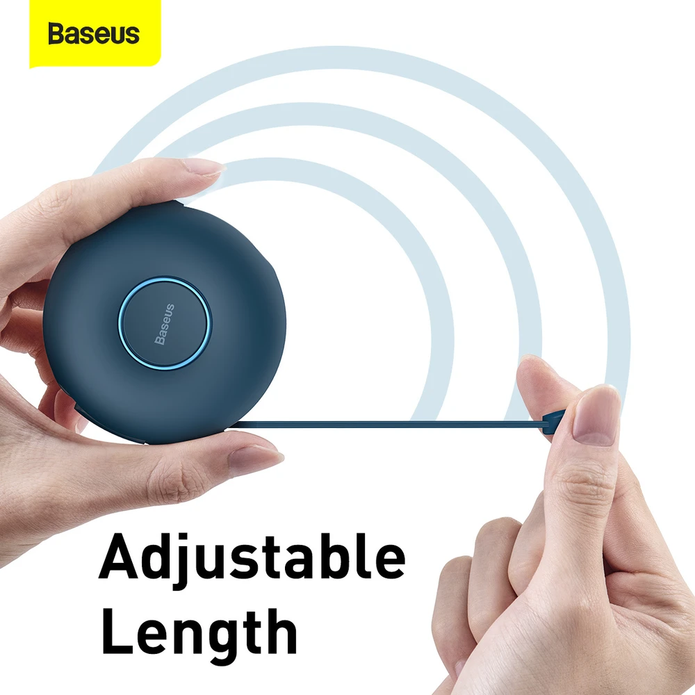 Magnetinis USB kabelis Baseus Zinc 3in1 USB-C | Lightning | Micro 20W, 1m (mėlynas)