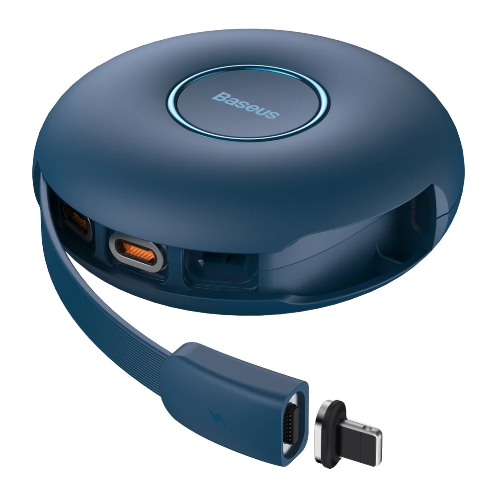Magnetinis USB kabelis Baseus Zinc 3in1 USB-C | Lightning | Micro 20W, 1m (mėlynas)