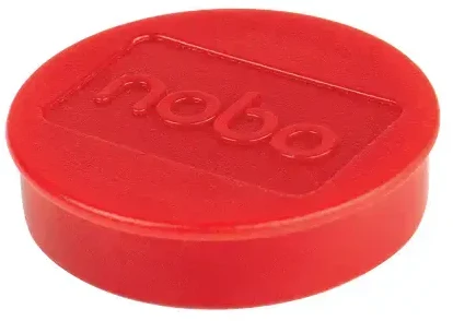 Magnetai Nobo, 38mm, raudonos spalvos, 10 vnt./pak.
