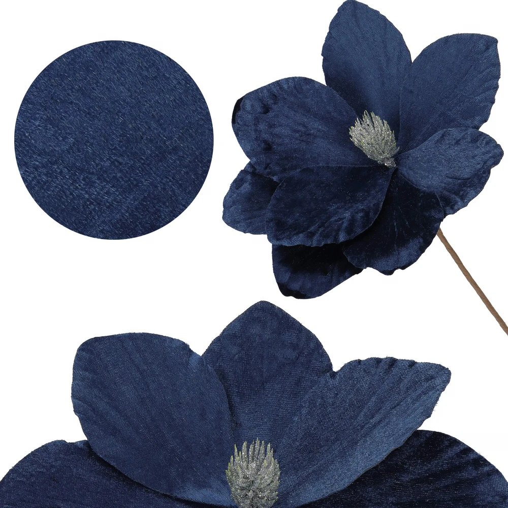 Magnolijos gėlė Springos 23 cm tamsiai mėlyna