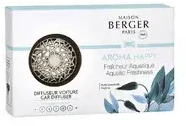 Maison Berger Paris "Aroma Happy" chromuoto automobilio difuzoriaus dovanų rinkinys + vandens gaivumo užpildas
