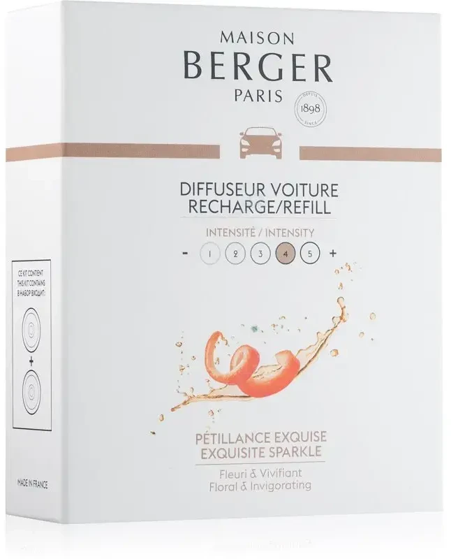Maison Berger Paris Exqusite Sparkle Intensive Glitter Refill (Car Diffuser Recharge/Refill) 2 pcs