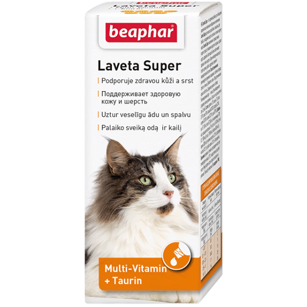 BEAPHAR Laveta super cat Vitaminai kačių kailiui 50 ml