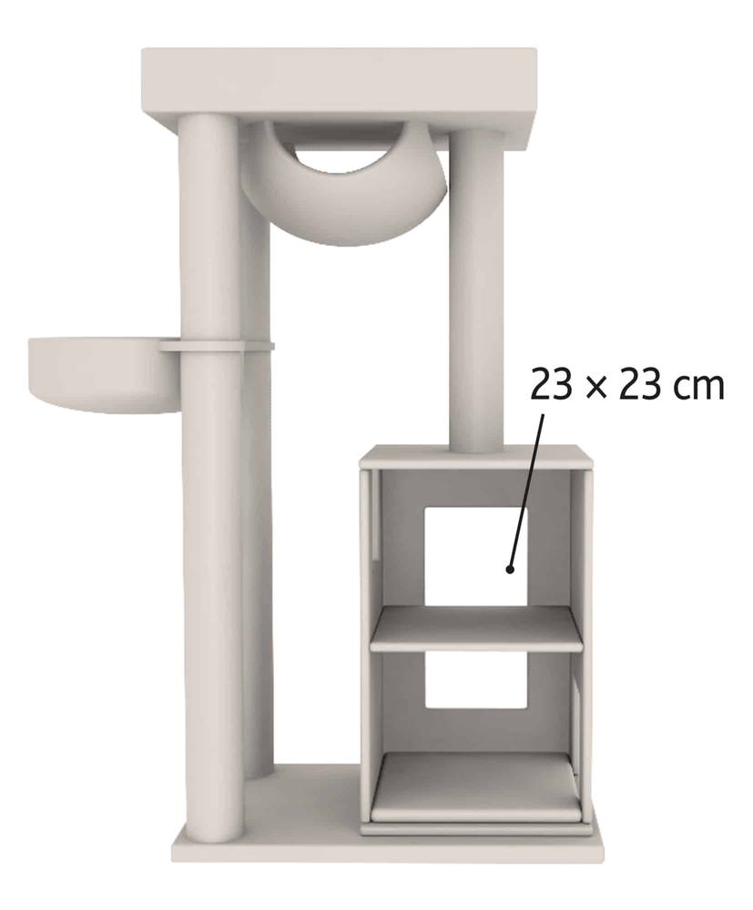 Trixie Scratching Post Amadeus XXL, 163 cm, pilka
