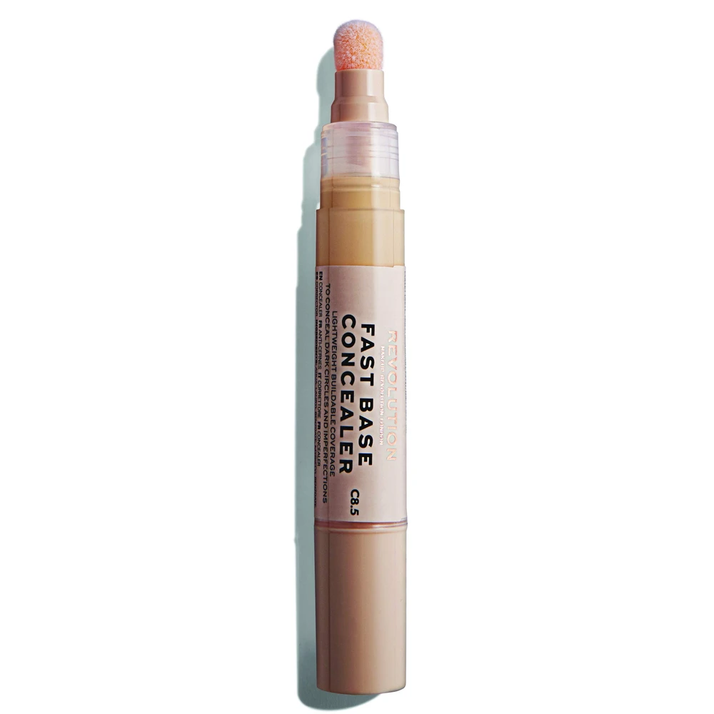 „Makeup Revolution“, greito pagrindo maskuoklis, paakių maskuoklis su pieštuku, C 8.5, 4.5 ml