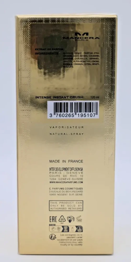 Mancera Instant Crush Intense PP kvepalai unisex, 120 ml