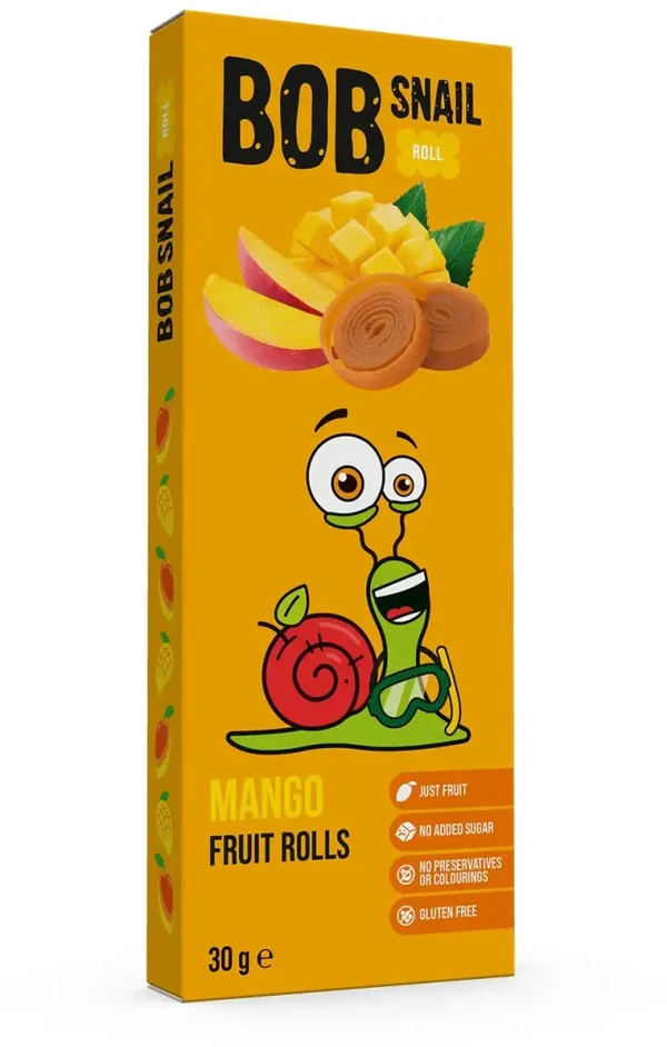 Bob Snail Eco-Snack Mango užkandis be pridėtinio cukraus 30 g