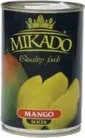 Konservuotos mangų skiltelės MIKADO, 420 g / 230 g
